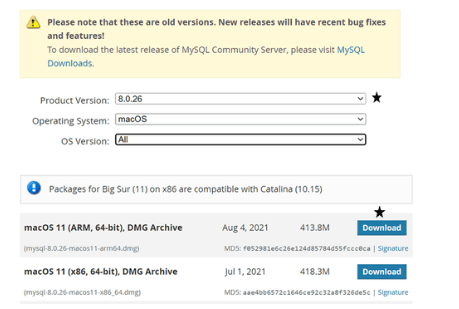 install mysql mac