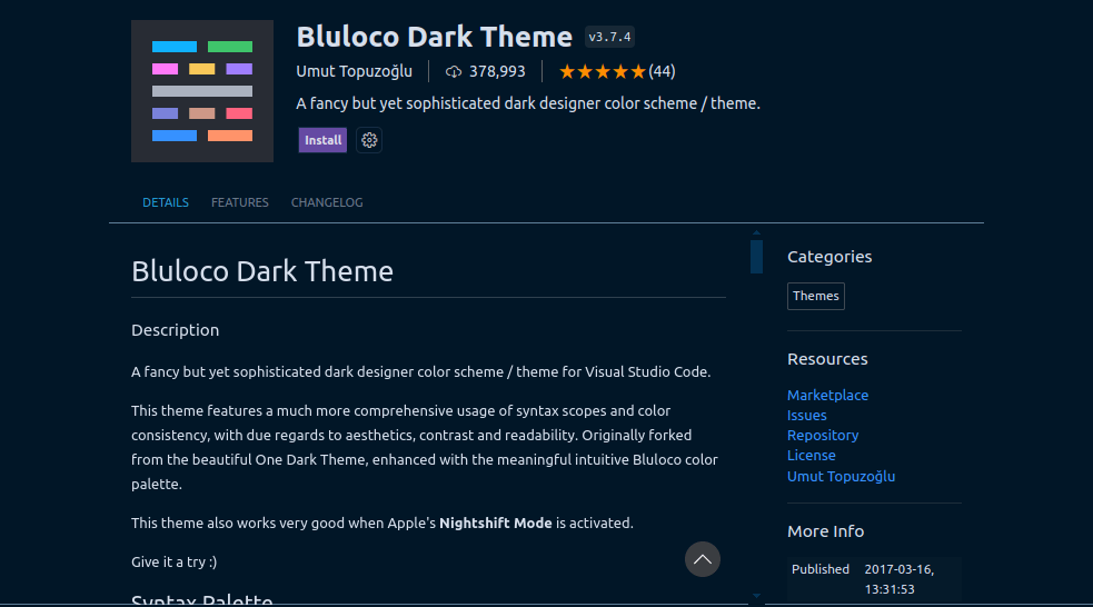 vscode themes