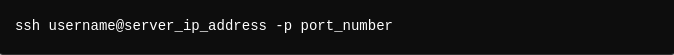 ssh command