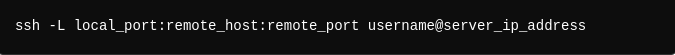 ssh command